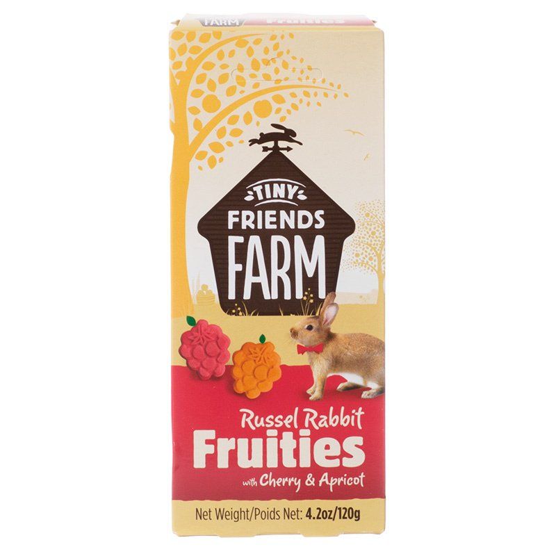 Supreme Petfoods Russel Rabbit Fruities Small Pet Treats - Cherry & Apricot, 4.2 oz (120g)