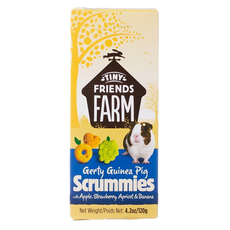 Supreme Gerty Scrummies Apple Strawberry Guinea Pig Treats, 4.2 oz - Healthy Baked Bites