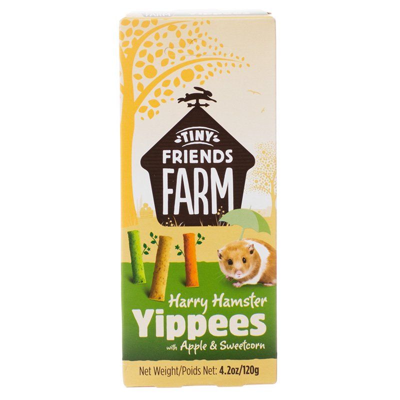 SupremePetfoods Harry Hamster Yippees Apple & Sweetcorn Crunchers - 60g Tiny Friends Farm Treats