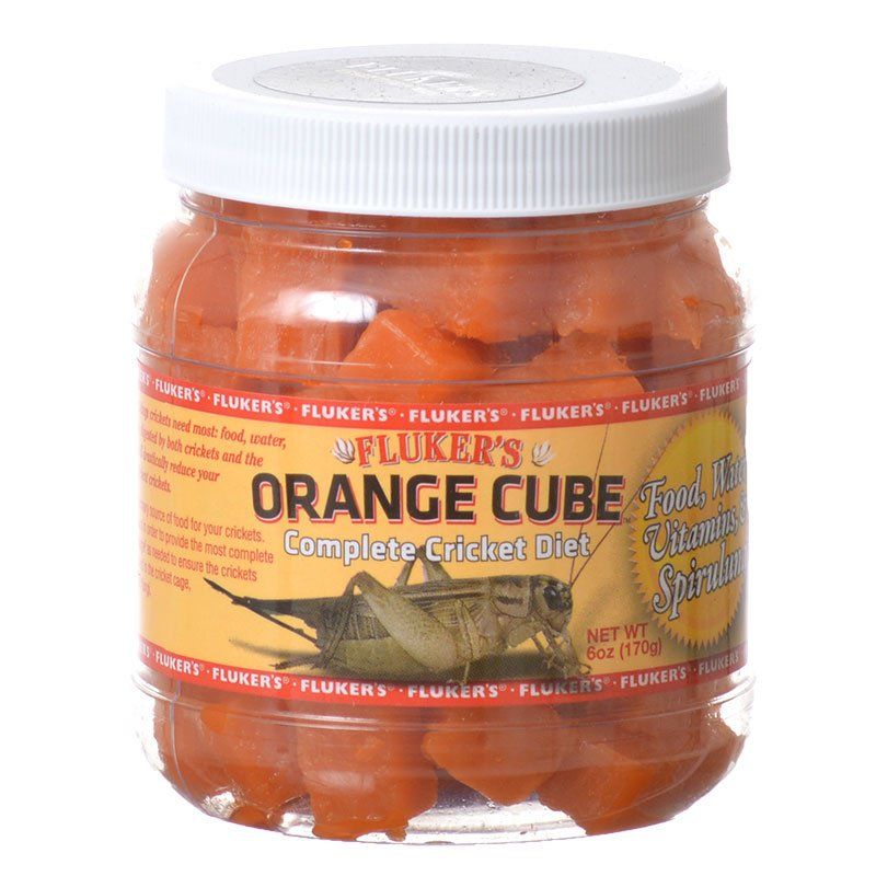 Fluker's Cricket Quench Orange Cube - Complete Cricket Diet, 6 oz