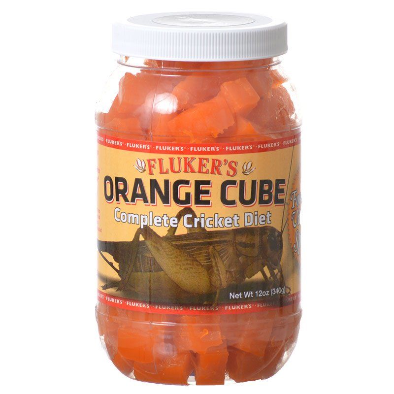 Fluker's Orange Cube Complete Cricket Diet - 12 oz Reptile Food Supplement