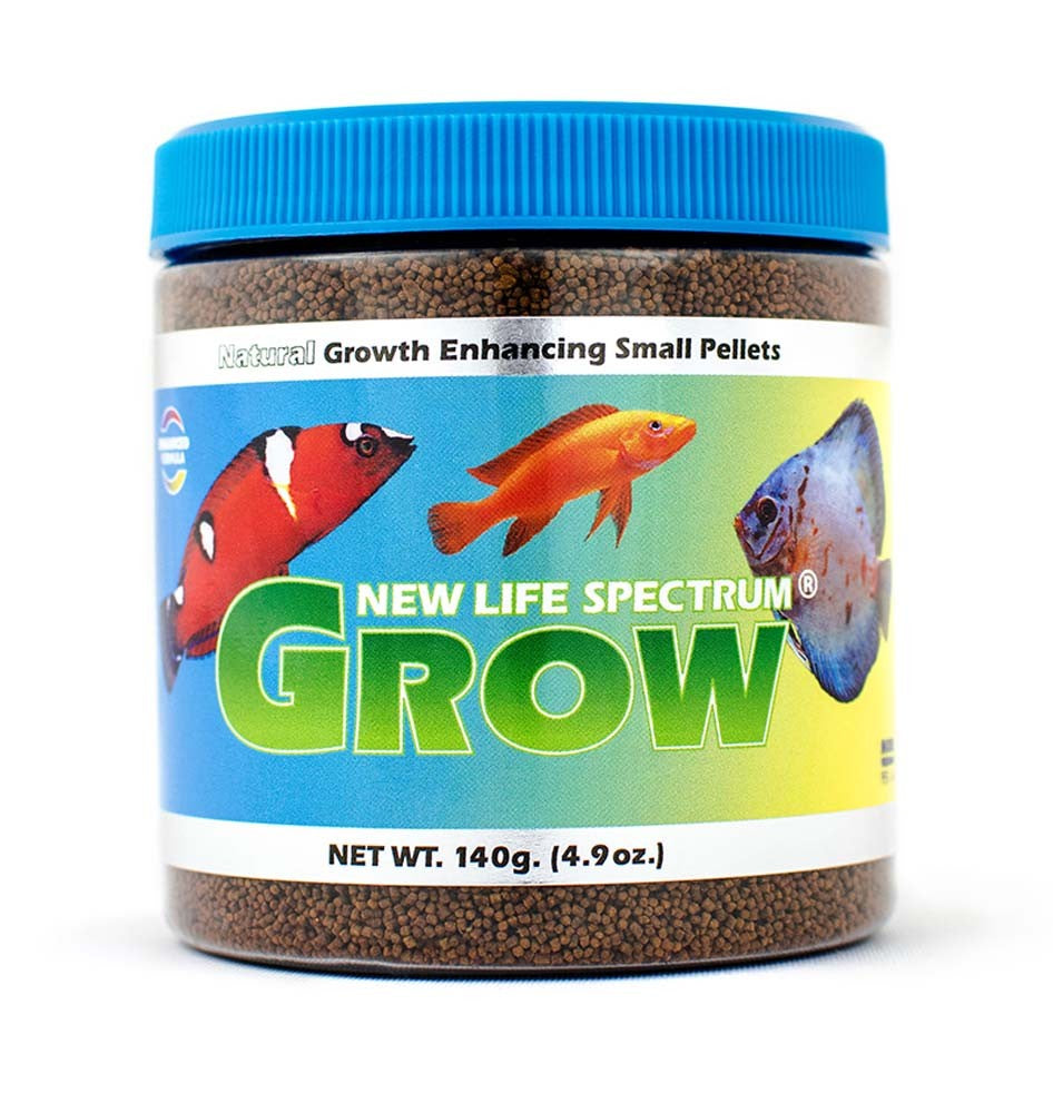 New Life Spectrum Grow Fry Pellet Fish Food - For Fry, Juvenile and Young Fish - 140g