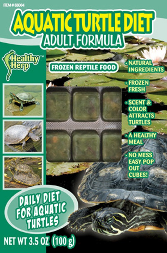 San Francisco Bay Frozen Herb Aquatic Turtle Diet Adult 3.5oz Cubes