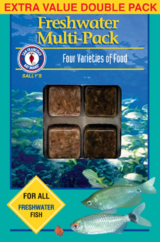 San Francisco Bay Brand Frozen Freshwater Multipack - 7 oz Cube - Fish Food Variety Pack