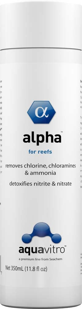 Aquavitro Alpha Water Conditioner - Removes Chlorine, Chloramine & Ammonia - 350mL