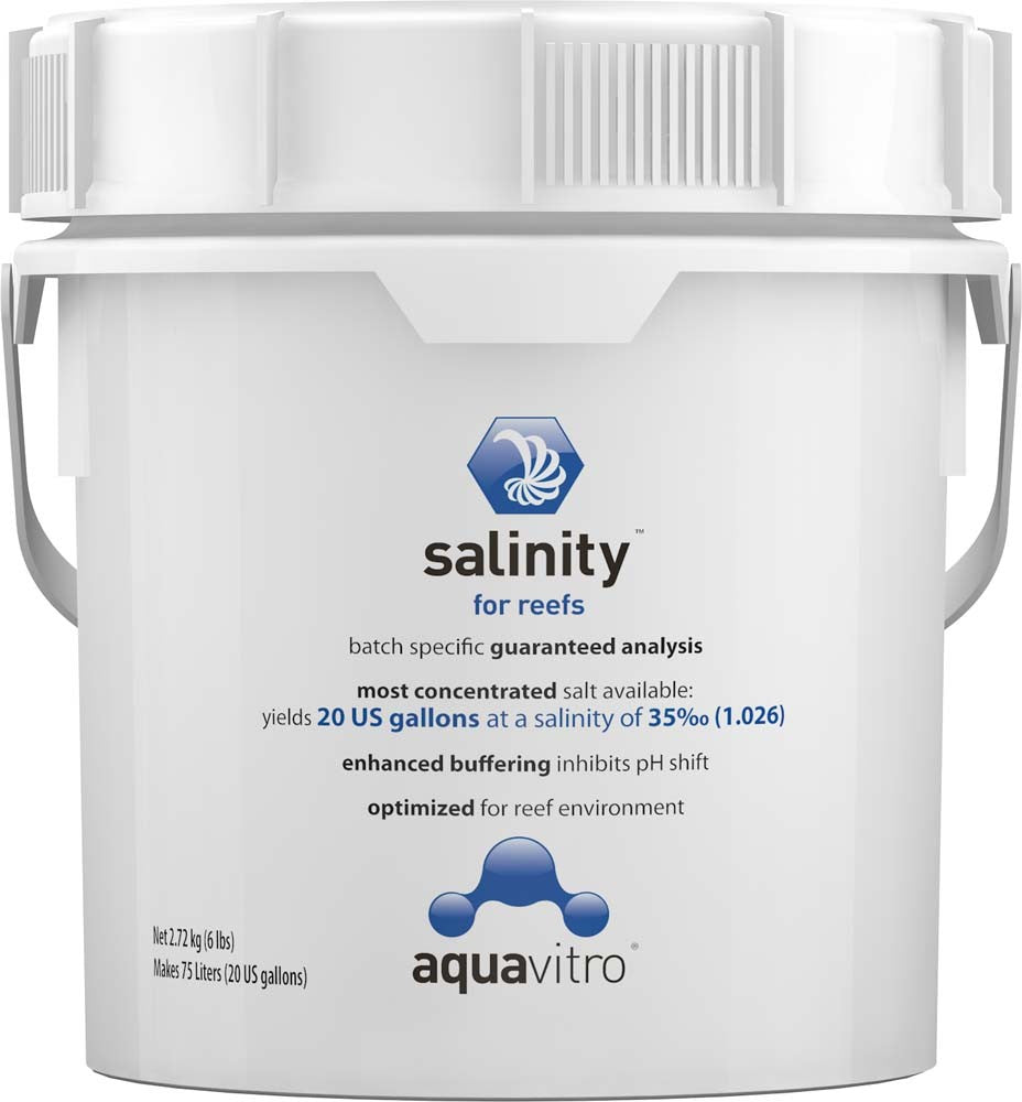 Aquavitro Salinity Reef Aquarium Salt Mix - 2.72 kg (75L / 20 Gallons)