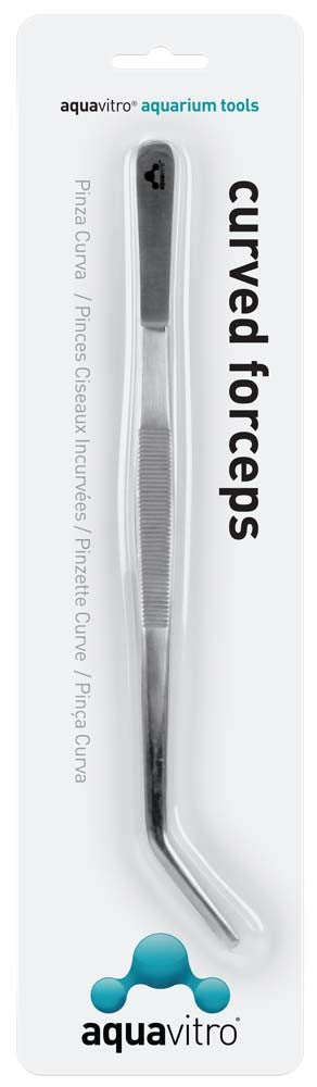 Aquavitro Curved Forceps - Aquarium Plant Tool - Stainless Steel - 10 inch