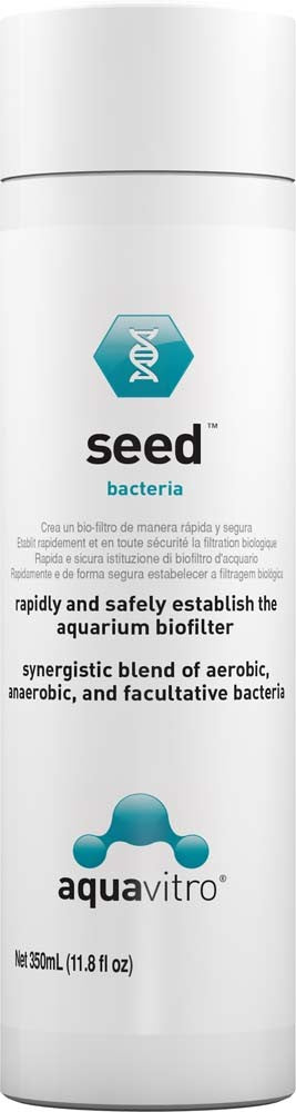 Seachem AquaVitro Seed - Aquarium Biofilter Bacteria - 350mL (11.8 fl oz)