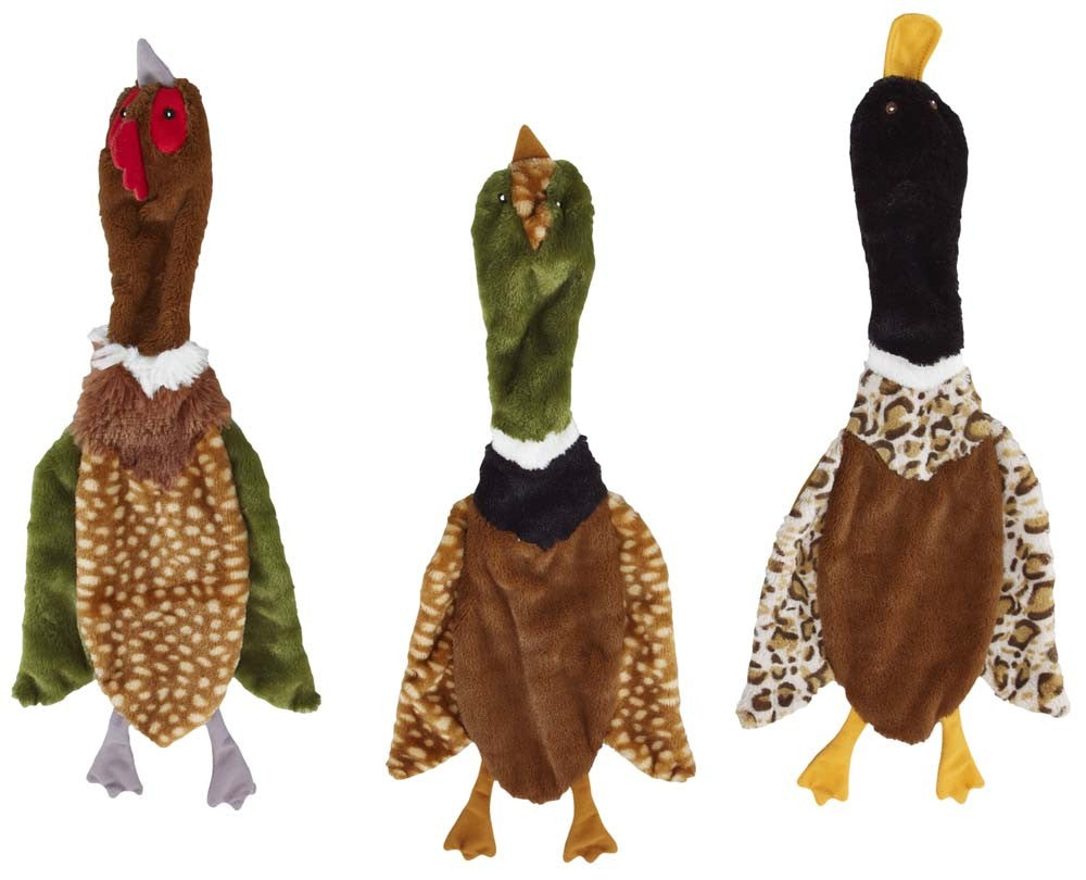Ethical Skinneeez Crinkler Bird Dog Toy 23" Assorted - Stuffing Free
