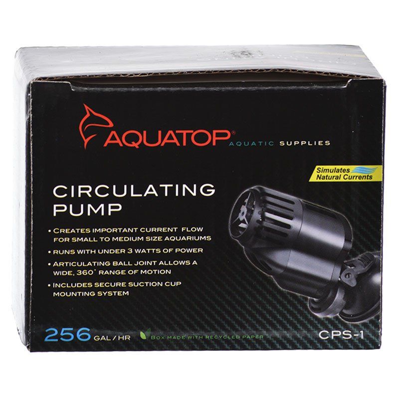 Aquatop CPS-1 Circulation Pump - 256 GPH Aquarium Water Pump with Suction Cup Mount