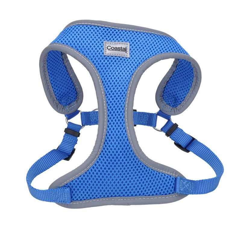Coastal Pet Comfort Soft Reflective Wrap Adjustable Dog Harness, Blue Lagoon, 16-19" Girth