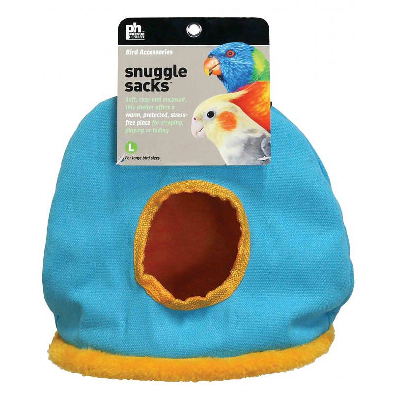 Prevue Pet Snuggle Sack Large - Hanging Bird Bed with Fleece Interior (Assorted Colors)