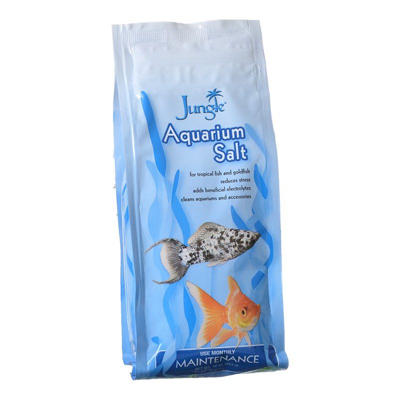 Jungle Aquarium Salt - 1 Pound (16 oz) - For Freshwater Tropical Fish & Goldfish
