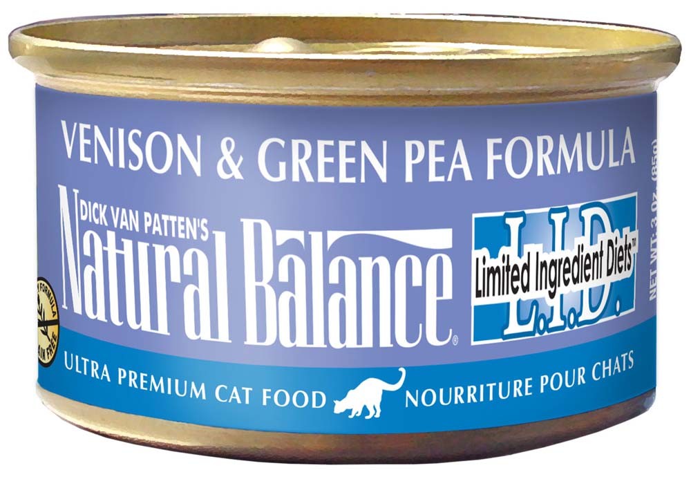Natural Balance LID Venison & Green Pea Canned Cat Food, 5.5oz (Sold Individually)