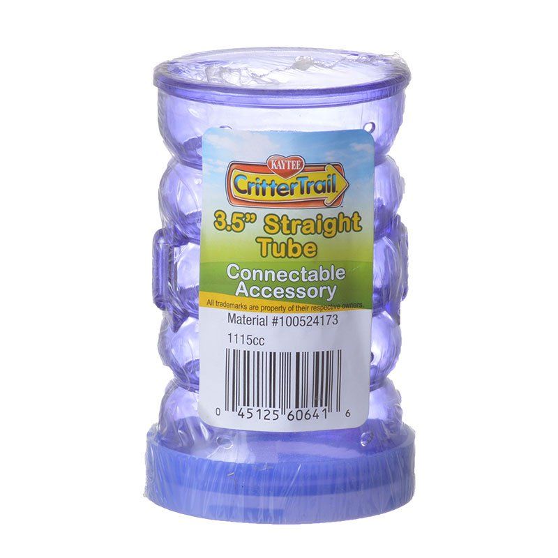 Kaytee CritterTrail Fun-nel Tube - 3.5" Straight Tube for Hamster & Small Pet Habitats
