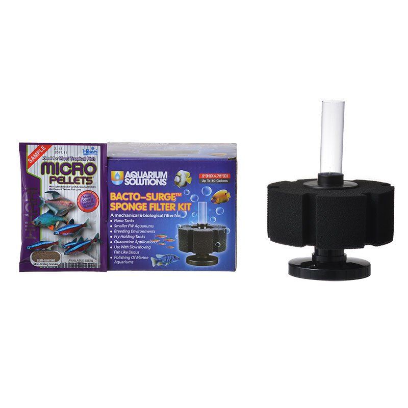 Hikari Bacto-Surge Foam Filter Small - Aquarium Sponge Filter for up to 40 Gallons