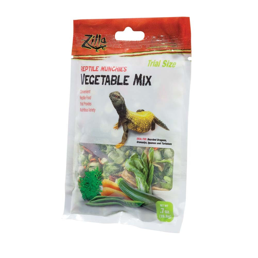 Zilla Reptile Munchies Vegetable Mix - Trial Size .7oz - Reptile Food