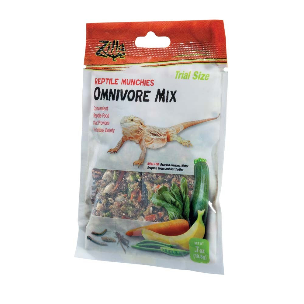 Zilla Reptile Munchies Omnivore Mix - .7 oz Trial Size Reptile Food