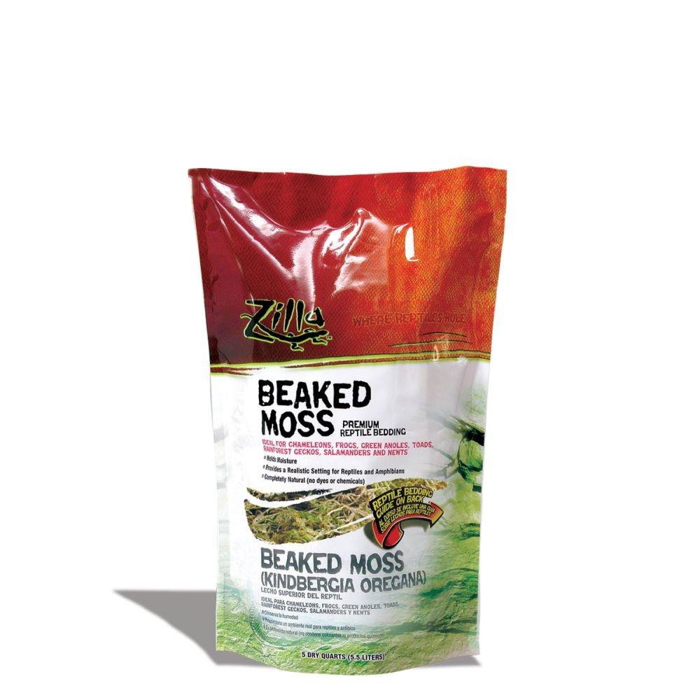 Zilla Beaked Moss Terrarium Substrate - 5 Quart Small Animal Bedding