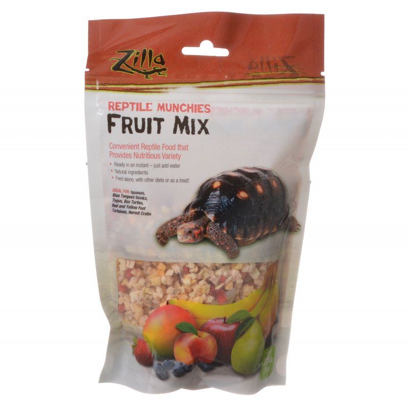 Zilla Reptile Munchies Fruit Mix - Dehydrated Reptile Food, 2.5 or 4 oz