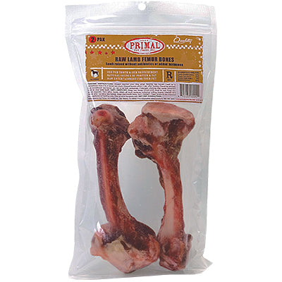 Primal Raw Lamb Femur Bone Frozen Dog Treat - 2 Pack