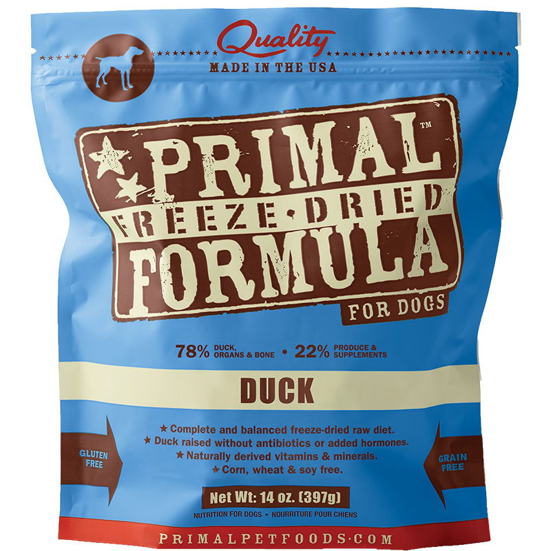 Primal Freeze Dried Duck Nuggets Dog Food, 5.5 oz, Grain-Free, Raw