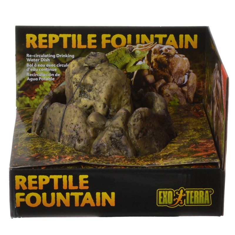 Exo Terra Reptile Fountain - Automatic Water Dispenser for Reptiles & Amphibians PT2814