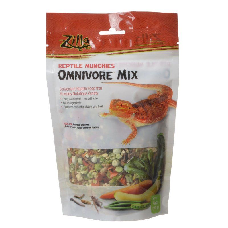 Zilla Reptile Munchies Omnivore Mix - 4 oz Reptile Food