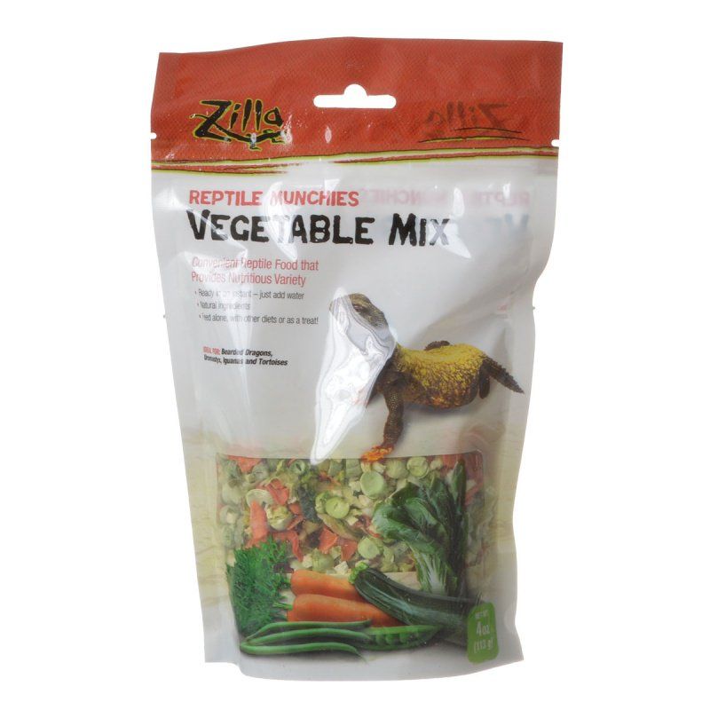 Zilla Reptile Munchies Vegetable Mix - 4 oz Reptile Food