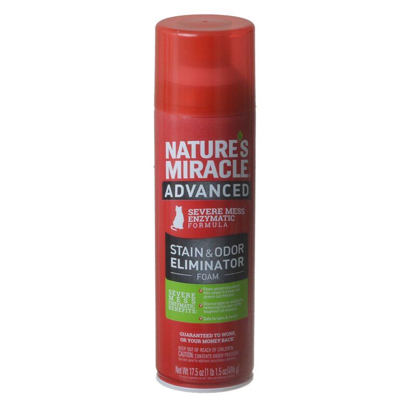 Nature's Miracle Advanced Cat Stain & Odor Destroyer Foam - 17.5 oz