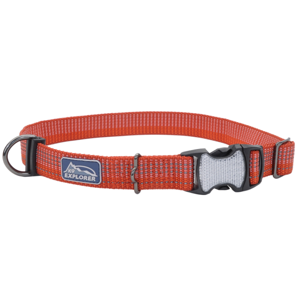 Coastal Pet K9 Explorer Brights Reflective Adjustable Dog Collar, Canyon, 1" x 12"-18"