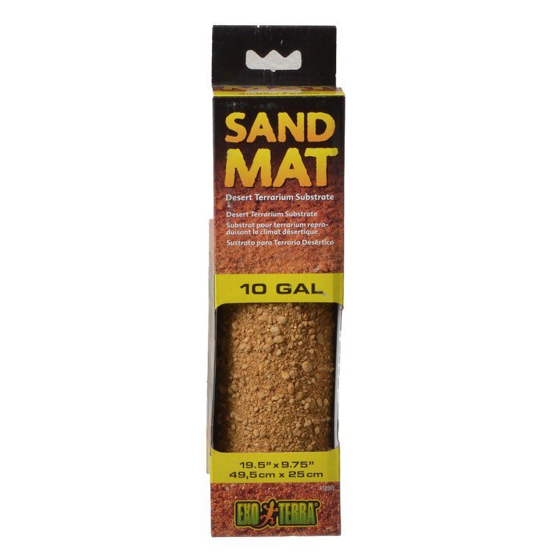 Exo Terra Sand Mat Desert Terrarium Substrate - 10 Gallon Reptile Terrarium Liner