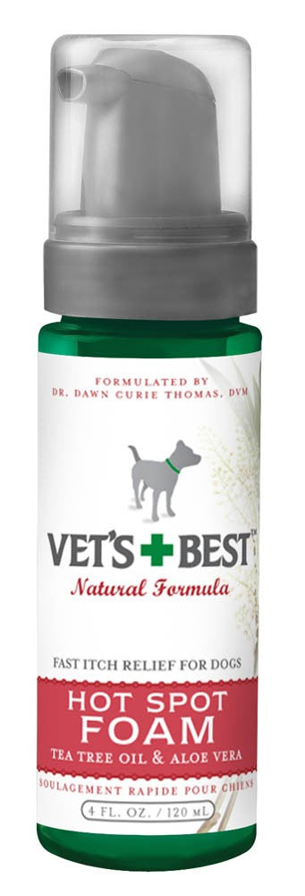 Vet's Best Hot Spot Foam for Dogs, Itch Relief, 4 oz