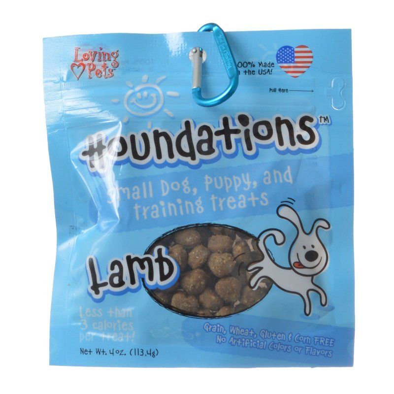 Loving Pets Houndations Grain Free Lamb Training Treats for Dogs - 4 oz