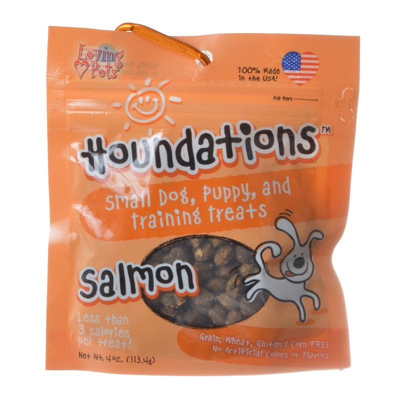 Loving Pets Houndations Grain Free Salmon Training Dog Treats - 4 oz