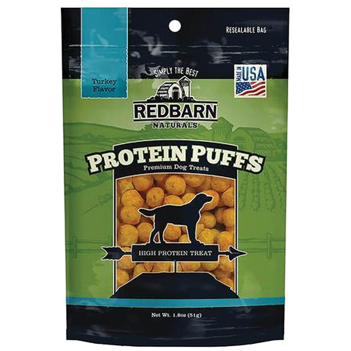 Redbarn Protein Puff Turkey Dog Treat - 1.8 oz Bag