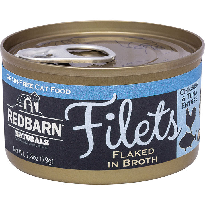 Redbarn Chicken & Tuna Filet Grain-Free Canned Cat Food, 2.8 oz