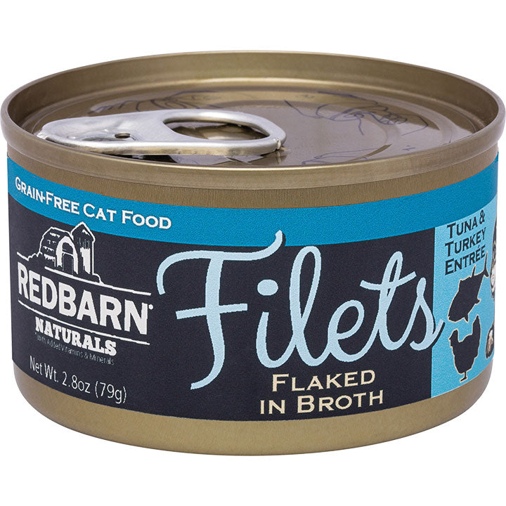 Redbarn Tuna & Turkey Filet Grain-Free Canned Cat Food, 2.8 oz (Single Can)