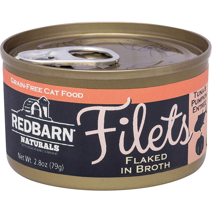 Redbarn Cat Filet Tuna & Pumpkin in Broth, 2.8oz Cans (12 Pack)