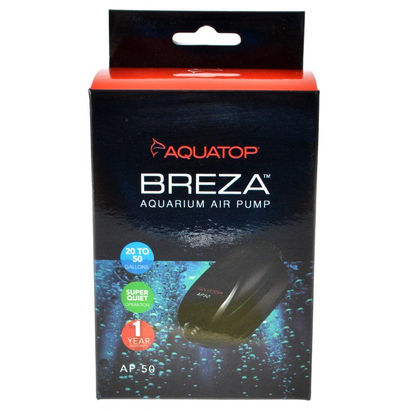 Aquatop Breza AP-50 Aquarium Air Pump - 20-50 Gallon Tank Air Pump with Flow Control