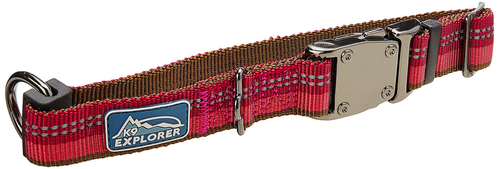 K9 Explorer Brights Reflective Adjustable Dog Collar, Canyon, Large 1" x 18-26"