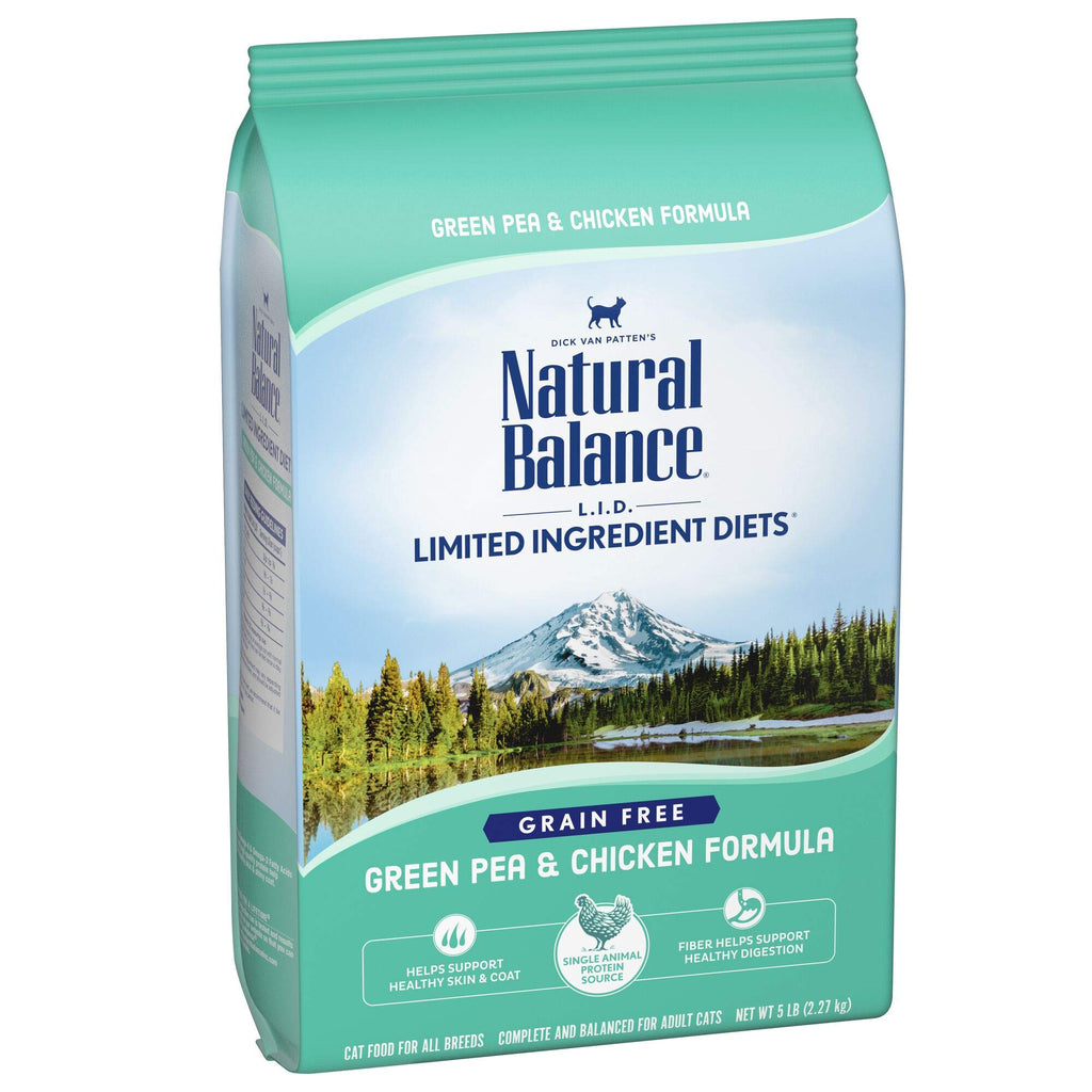 Natural Balance LID Green Pea & Chicken Dry Cat Food, 5 lb Bag