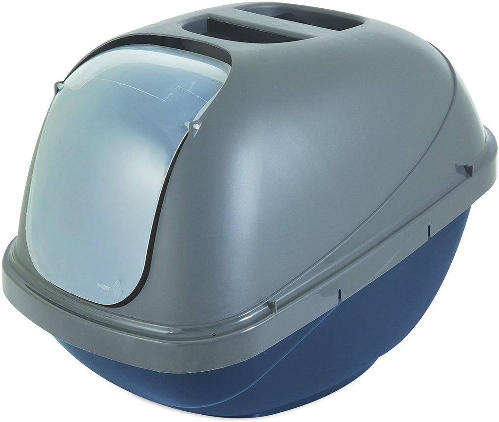 Petmate Basic Hooded Cat Litter Pan, Large - Durable Plastic with Privacy Door