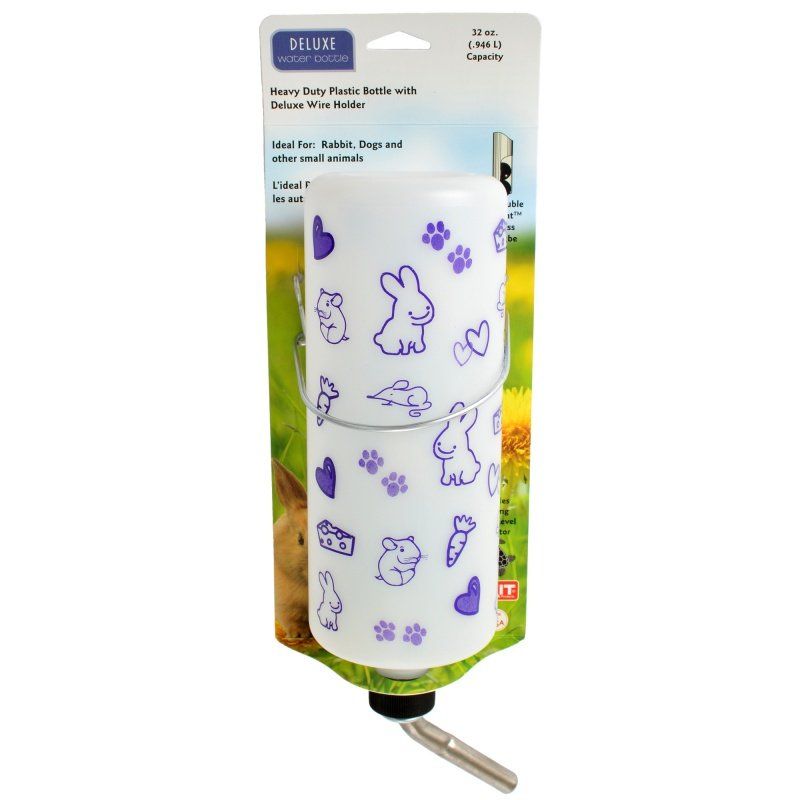 Lixit Deluxe/Super Seal Water Bottle - 32 oz - for Rabbits, Hamsters, Guinea Pigs, and Small Animals