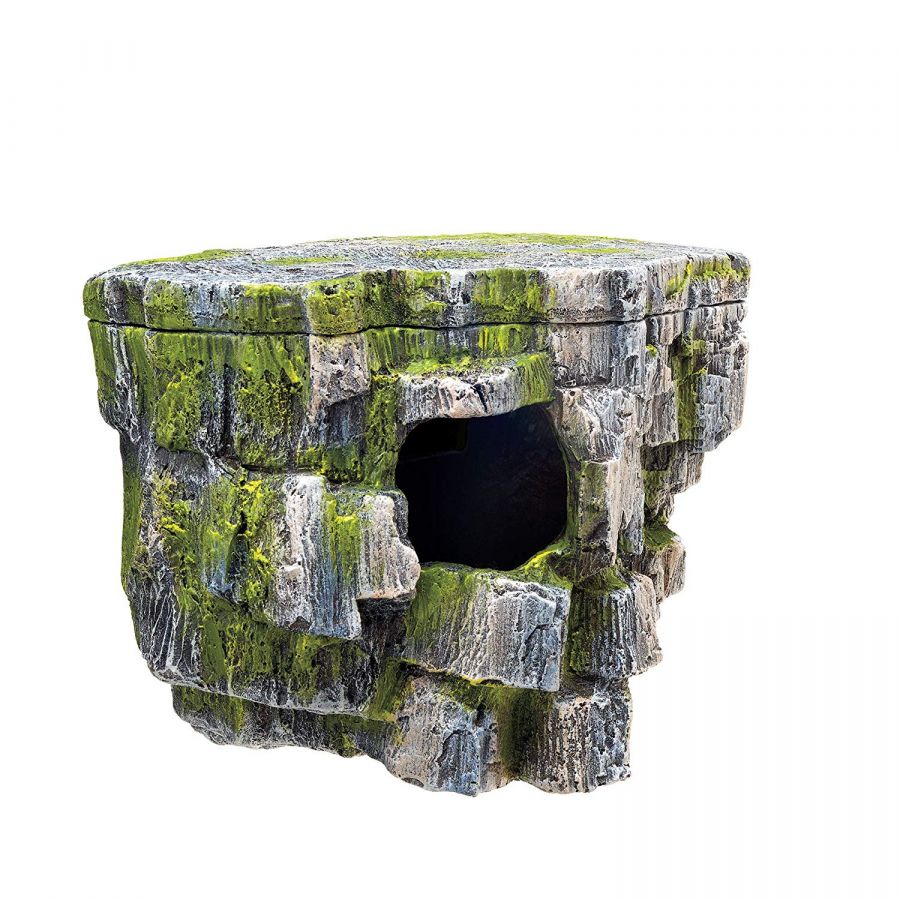 Zilla Vertical Rock Cave Decor - Reptile Terrarium Hideout