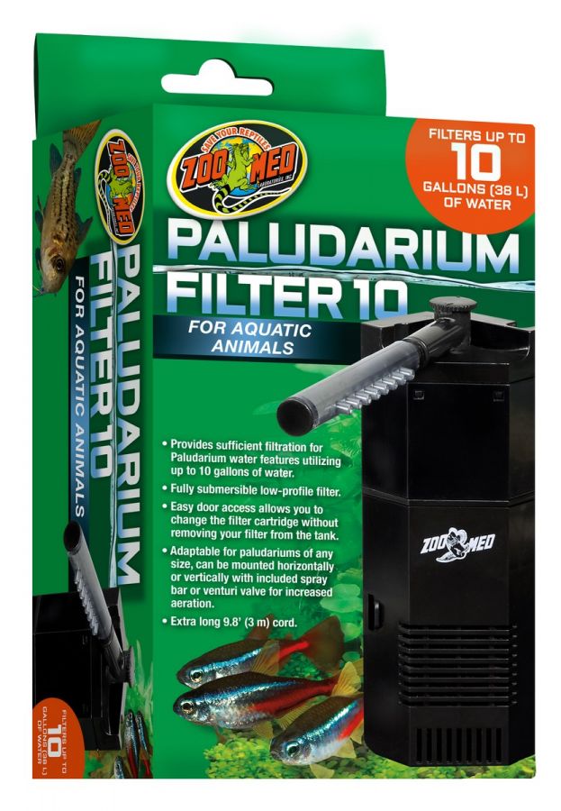 Zoo Med Paludarium 10 Internal Filter - Low Profile, Submersible, Up to 10 Gallons