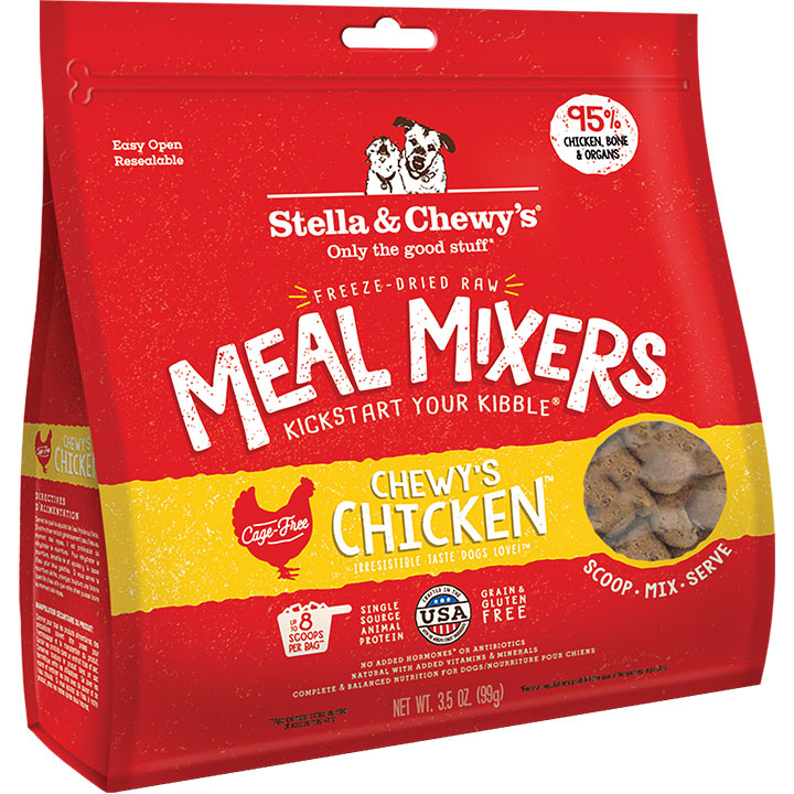 Stella & Chewy's Freeze-Dried Raw Chicken Meal Mixers Dog Food Topper, 3.5 oz