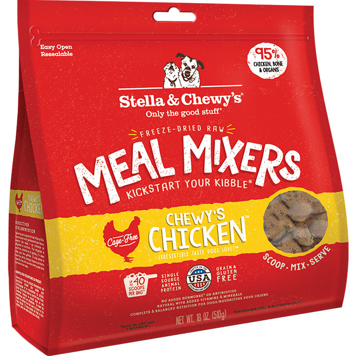 Stella & Chewy's Freeze-Dried Chicken Meal Mixers Dog Food Topper, 18 oz