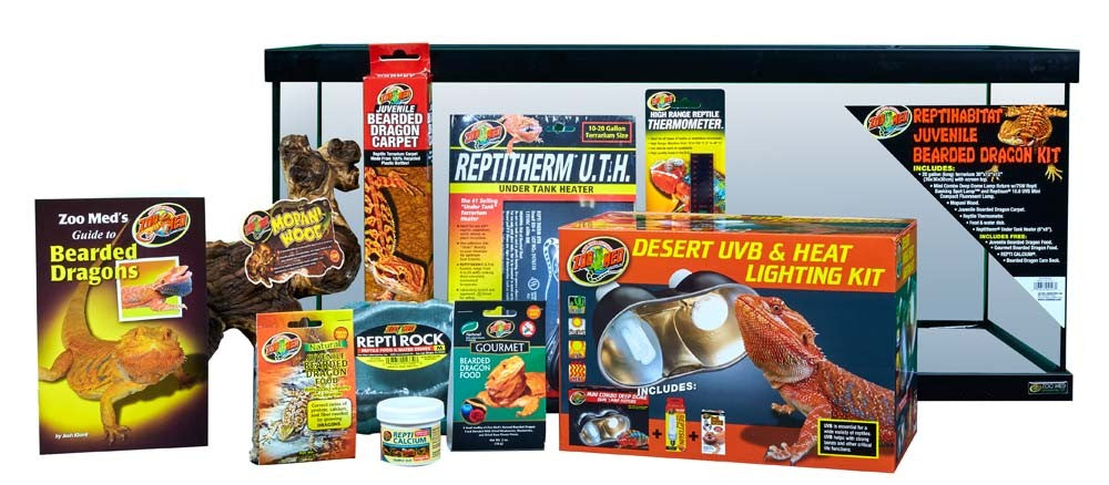 Zoo Med ReptiHabitat Juvenile Bearded Dragon Kit - 20 Gallon Terrarium