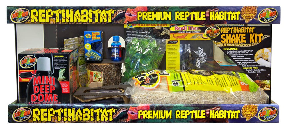 Zoo Med ReptiHabitat Snake Kit - 20 Gallon Terrarium Setup